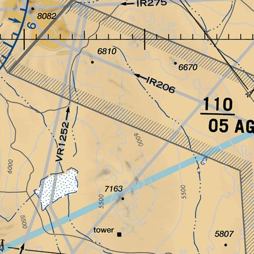 FAA VFR chart of Mickspot Mine, NV