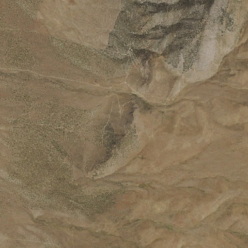 Aerial imagery of Standard Copper Mine, NV