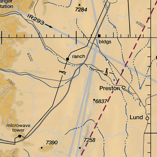 FAA VFR chart of Windous Mine, NV