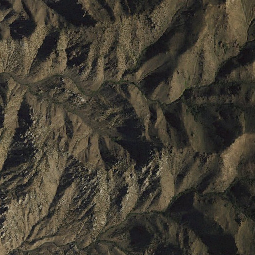 Aerial imagery of Rusty Pick Mine, NV