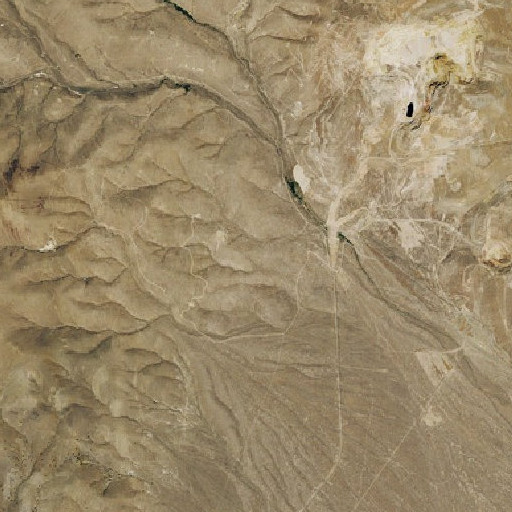 Aerial imagery of Giant Mine, NV