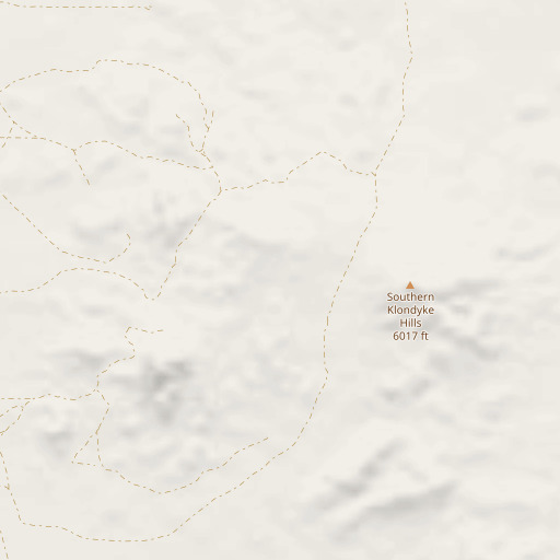 OpenStreetMap map of Klondike Mining District, NV