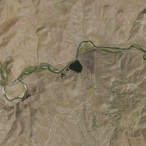 Aerial imagery of Barth Mine, NV