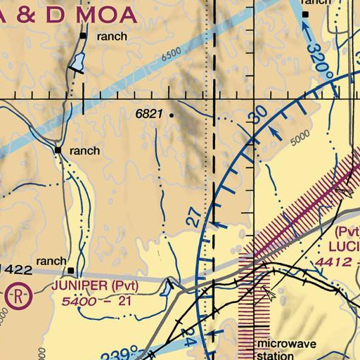 FAA VFR chart of Jackson Mines, NV