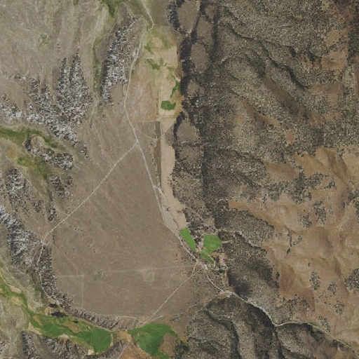 Aerial imagery of Warm Spring, NV