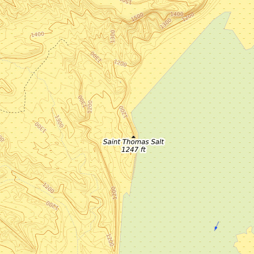 OpenTopoMap map of Big Cliff Mine, NV