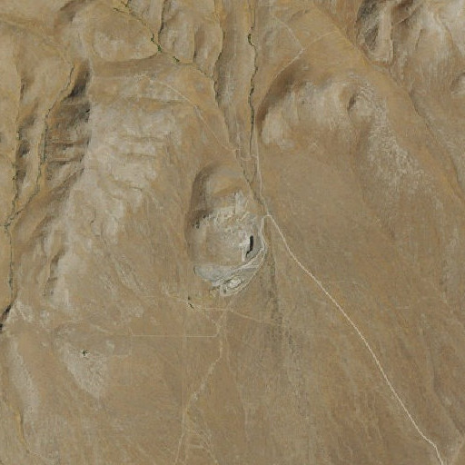 Aerial imagery of Barite Mine, NV
