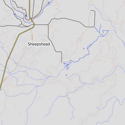 OpenTopoMap map of Weir Place, NV