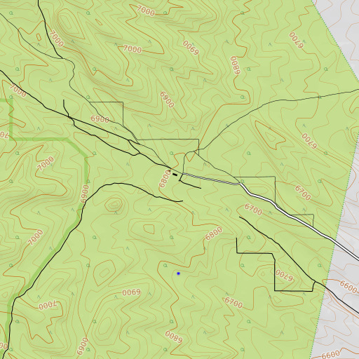 OpenTopoMap map of Haggerty Ranch, NV