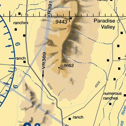 FAA VFR chart of Eclipse Mine, NV