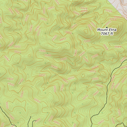 OpenTopoMap map of Wilson Mining District, NV