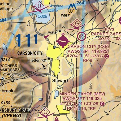 FAA VFR chart of Devil Springs, NV