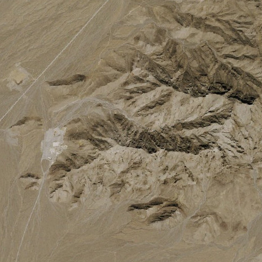 Aerial imagery of Ironside Mine, NV