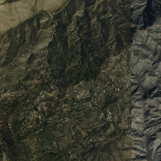 Aerial imagery of Silver Leaf Mine, NV