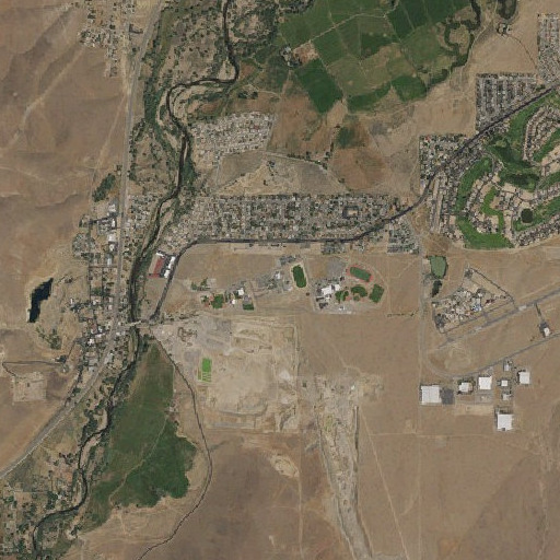 Aerial imagery of Dayton Intermediate School, NV