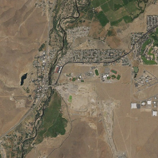 Aerial imagery of Dayton Elementary School, NV