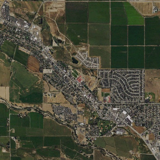 Aerial imagery of Carson Valley Middle School, NV