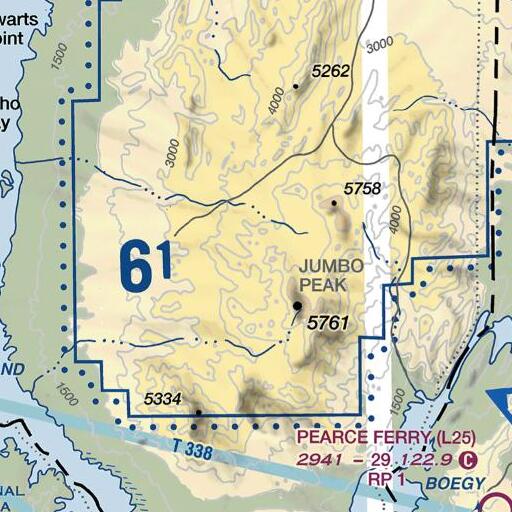 FAA VFR chart of Lookout Mine, NV