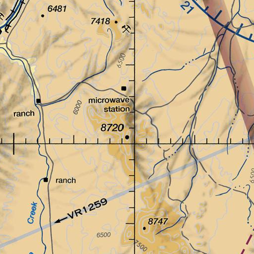 FAA VFR chart of Key Mine, NV