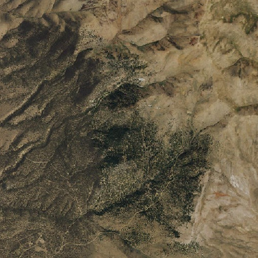 Aerial imagery of Columbia Mine, NV
