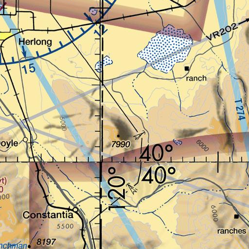 FAA VFR chart of Antelope Mine, NV