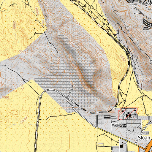 OpenTopoMap map of Bard Mining District, NV