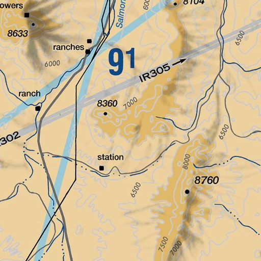 FAA VFR chart of War Eagle Mine, NV