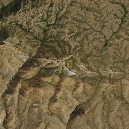 Aerial imagery of War Eagle Mine, NV