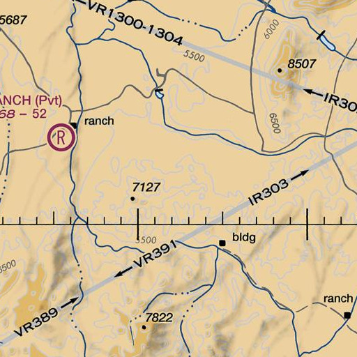 FAA VFR chart of Hussey Mine, NV