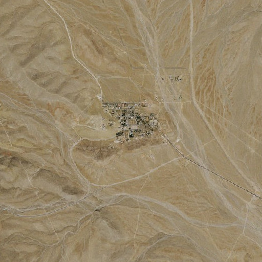 Aerial imagery of Goodsprings Elementary School, NV