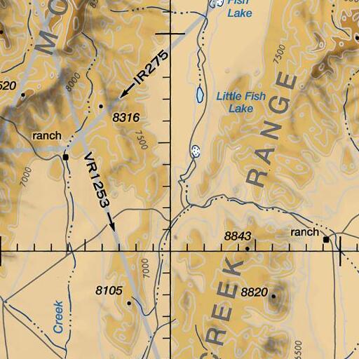 FAA VFR chart of Pot Hole, NV