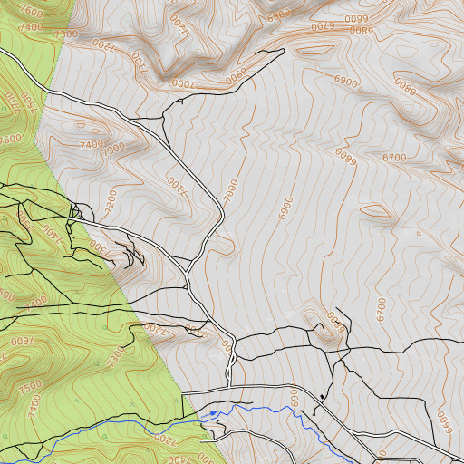 OpenTopoMap map of Sagehen Spring, NV