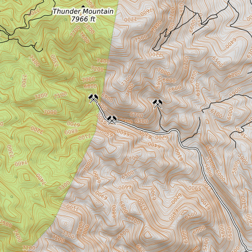 OpenTopoMap map of Silver Dyke Spring, NV