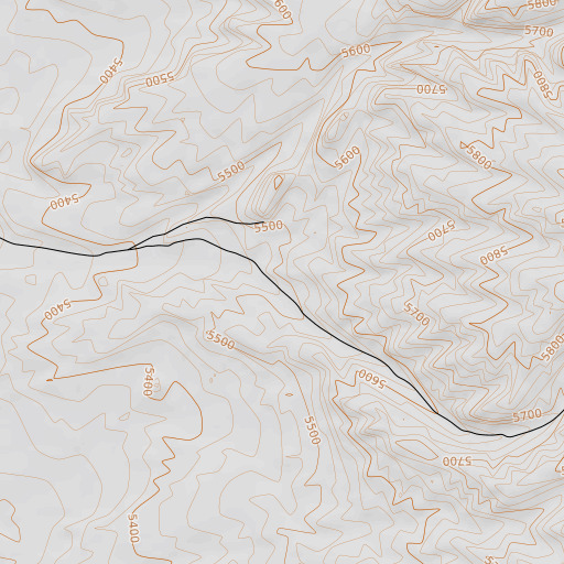 OpenTopoMap map of Sims Well, NV