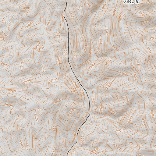 OpenTopoMap map of Eighteen Mile Spring, NV
