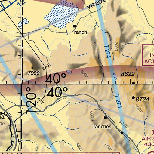 FAA VFR chart of Newcome Spring, NV