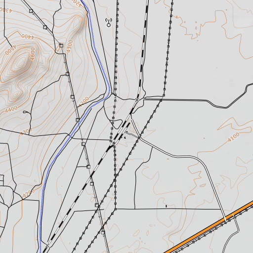 OpenTopoMap map of Diatom, NV