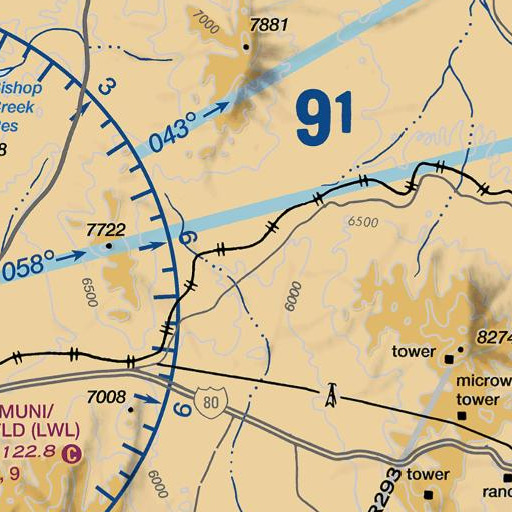 FAA VFR chart of Holborn, NV
