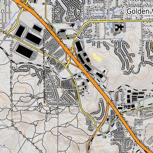 OpenTopoMap map of Panther, NV