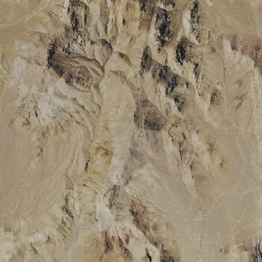 Aerial imagery of Busch Peak, NV