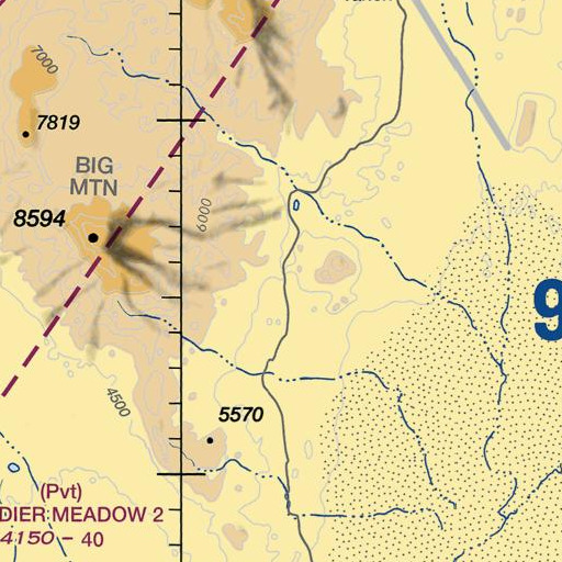 FAA VFR chart of Cane Springs, NV
