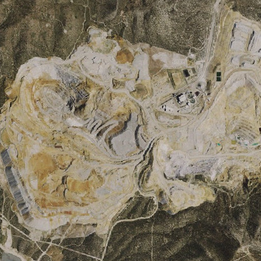 Aerial imagery of Morris Shaft, NV