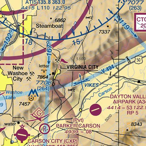 FAA VFR chart of Sugarloaf, NV