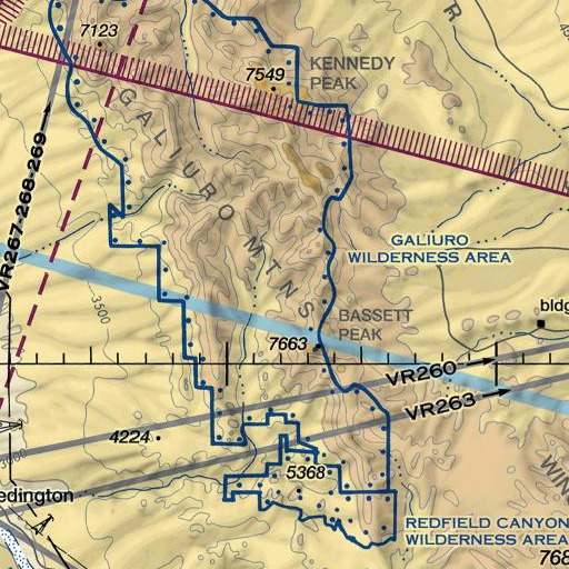 FAA VFR chart of Negro Spring, AZ