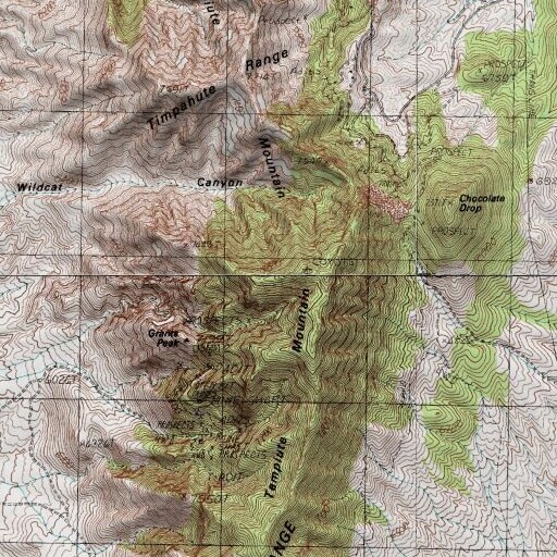 USGS 24K topo map of Tempiute Mountain, NV