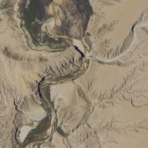 Aerial imagery of The Narrows, NV