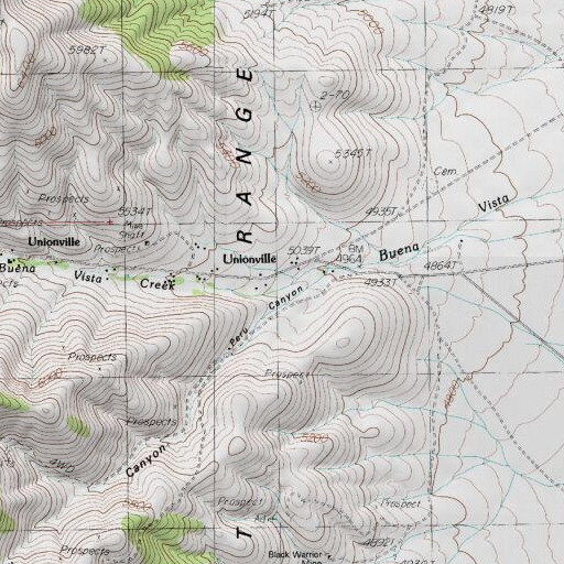 USGS 24K topo map of Unionville, NV