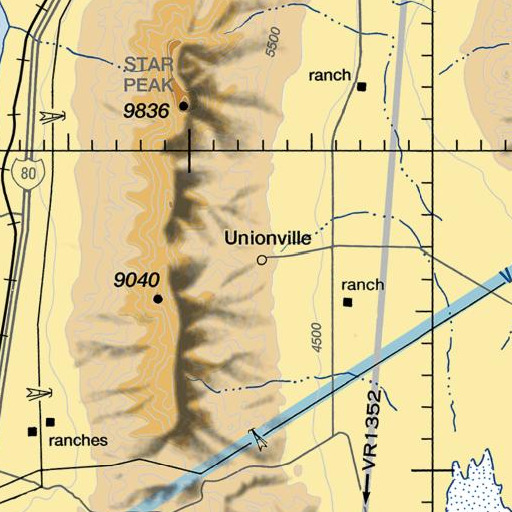 FAA VFR chart of Unionville, NV