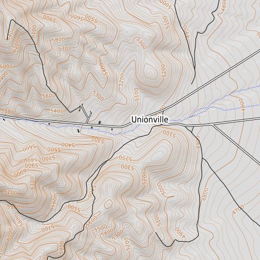 OpenTopoMap map of Unionville, NV