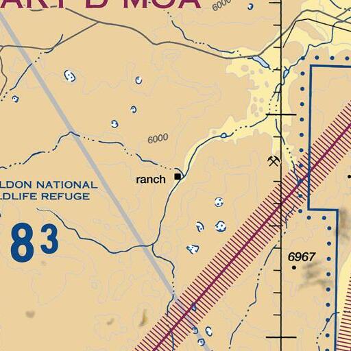 FAA VFR chart of Virgin Valley Ranch, NV